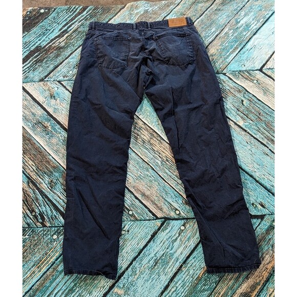 Massimo Dutti Men's Size 36 Slim Fit Navy Chino Pants‎ - Picture 2 of 3